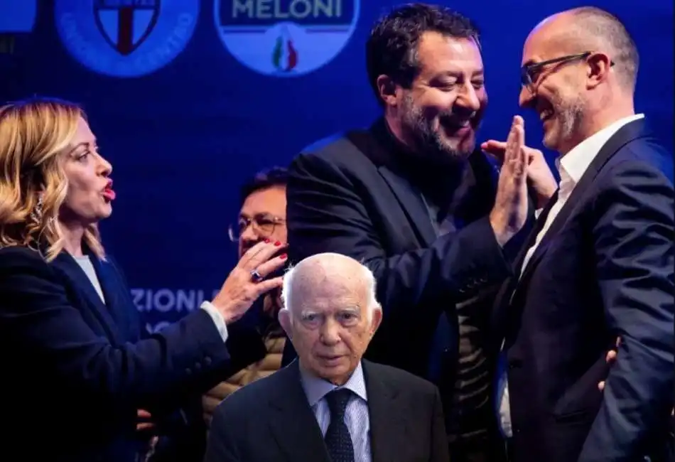 sardegna truzzu giorgia meloni matteo salvini paolo cirino pomicino