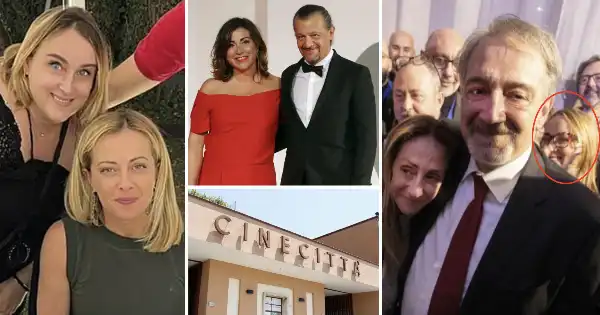 giorgia arianna meloni maria grazia manuela cacciamani gennaro coppola cinecitta francesco rocca