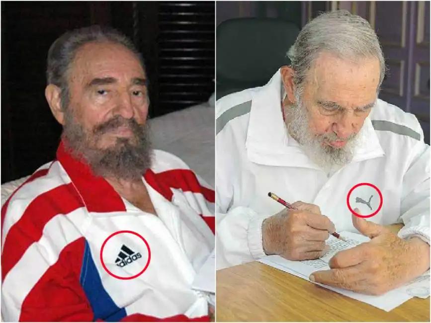 fidel castro adidas puma 