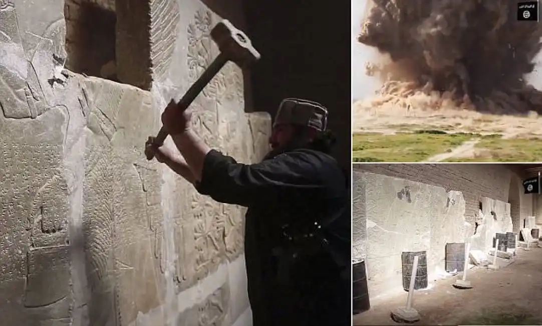 isis, distruzione a nimrud