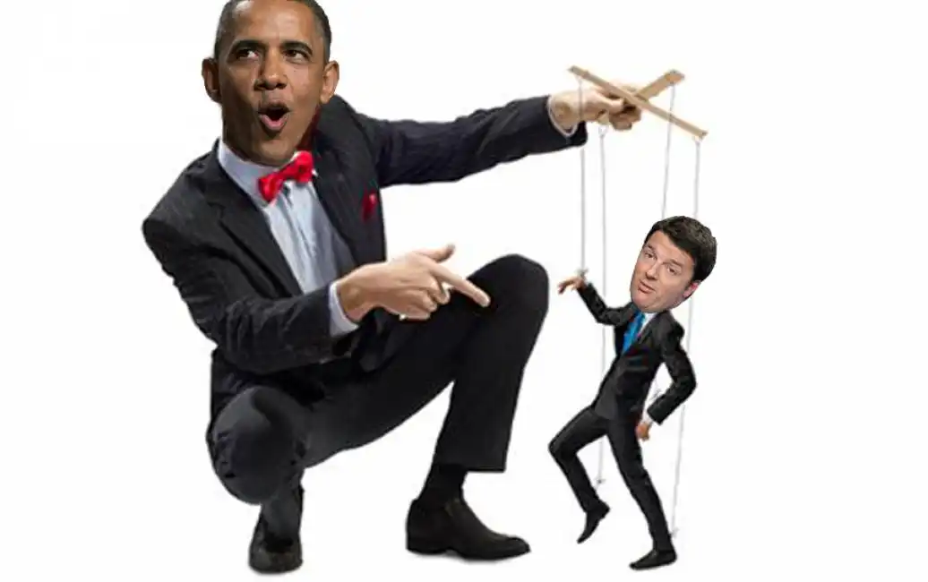 renzi burattino obama 