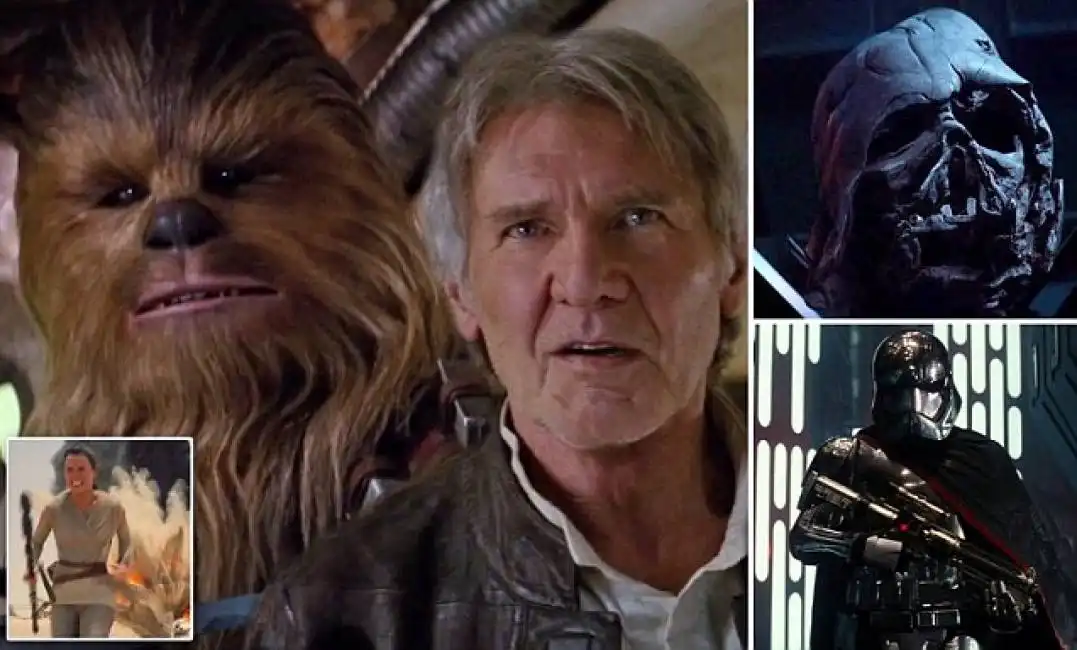 star wars harrison ford chewbecca episodio vii