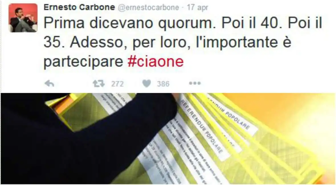 carbone referendum