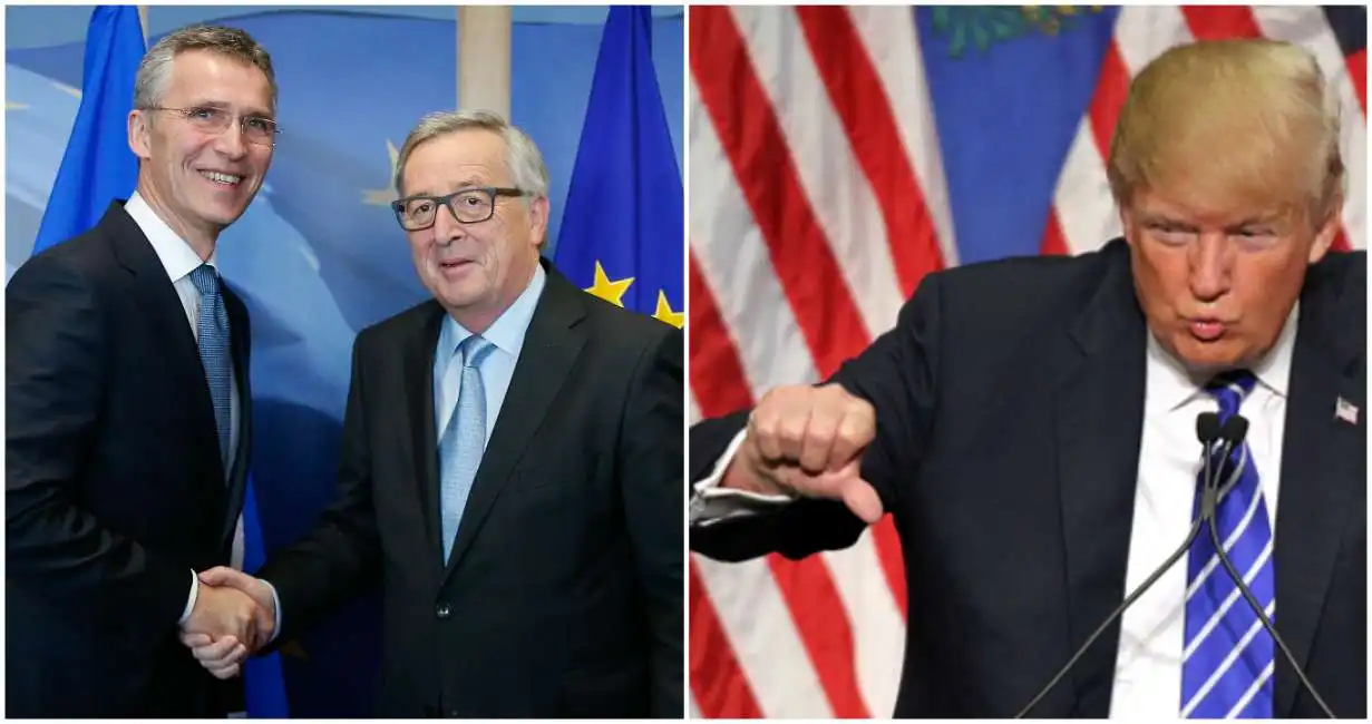 stoltenberg nato trump juncker