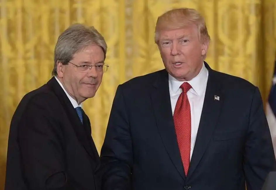 donald trump paolo gentiloni