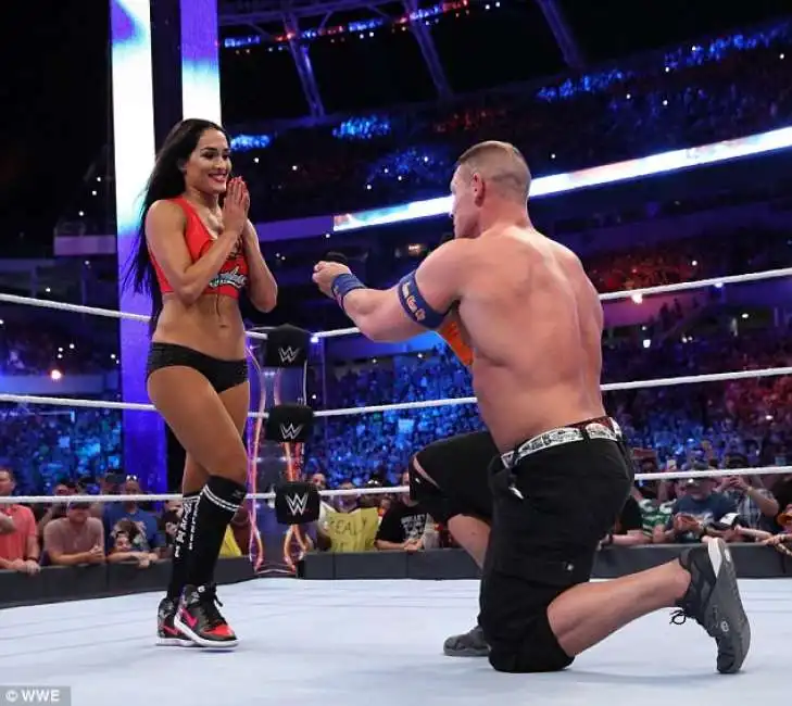  john cena proposed to girlfriend nikki bella 