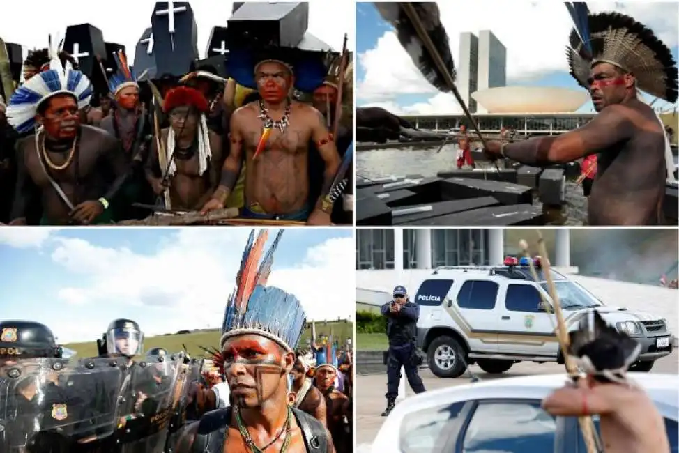 protesta indios brasile