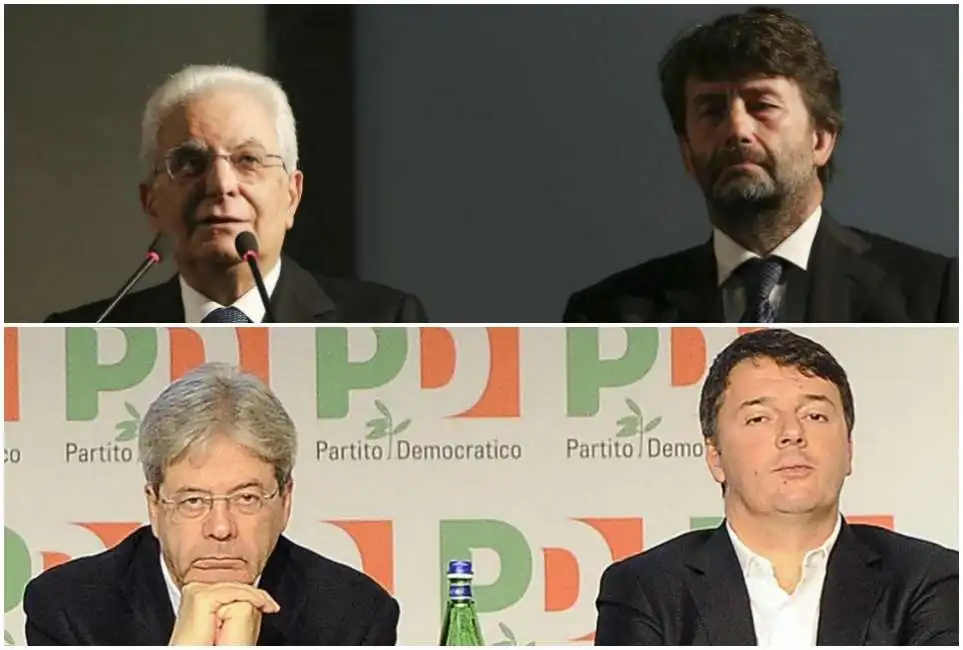 renzi mattarella franceschini gentiloni