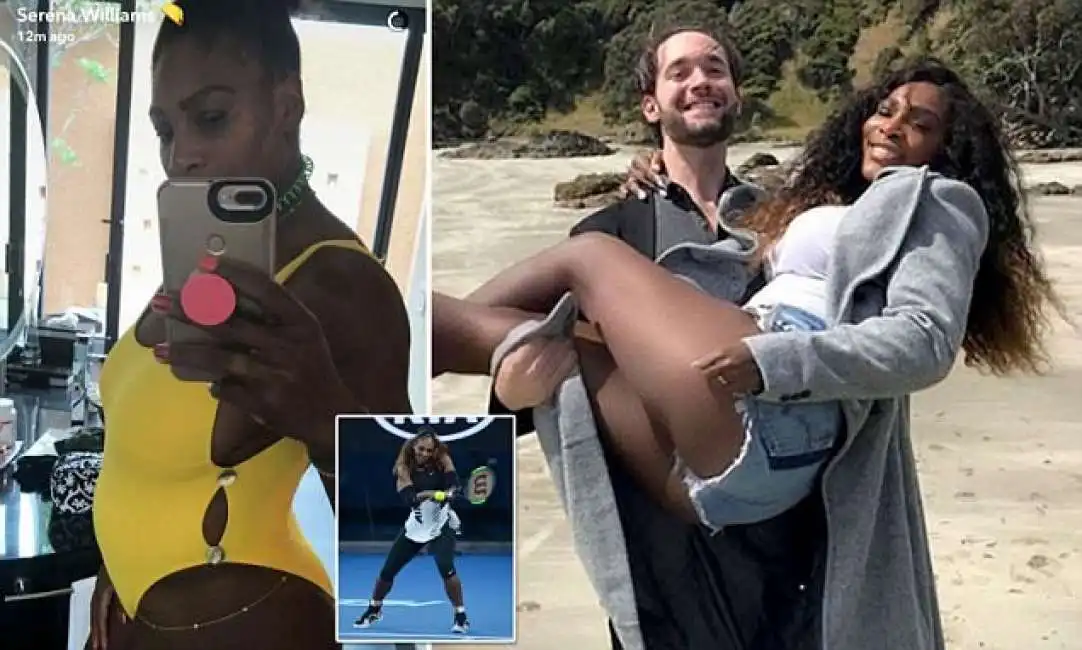 serena williams e il compagno alexis ohanian 