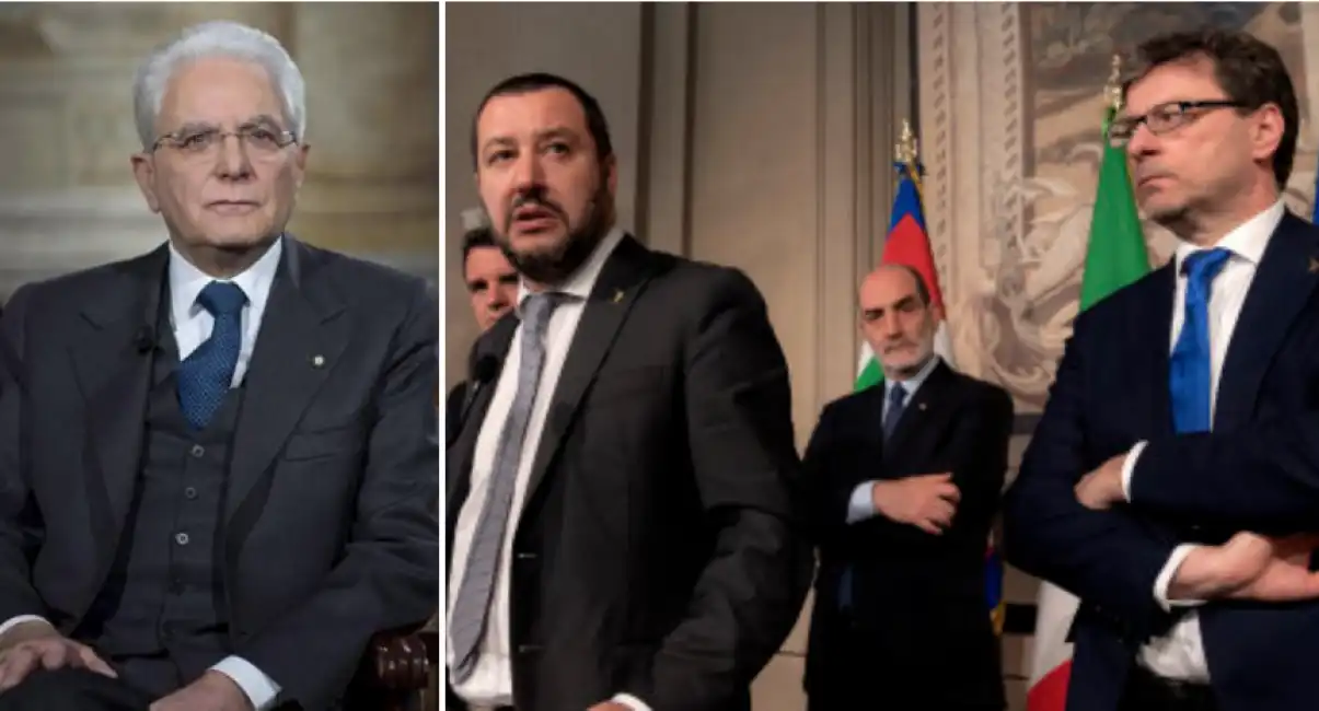 mattarella salvini giorgetti