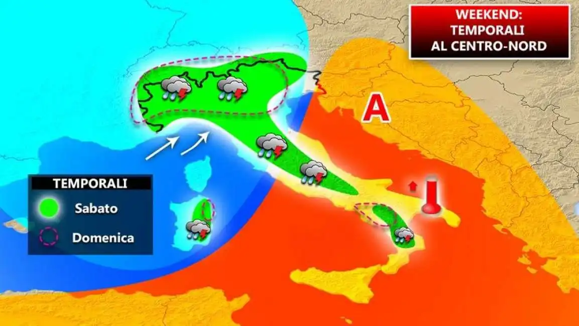 meteo 25 aprile 1 maggio