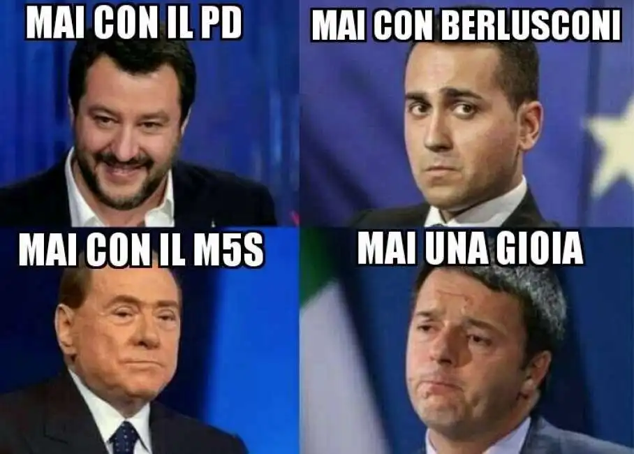 salvini renzi berlusconi di maio