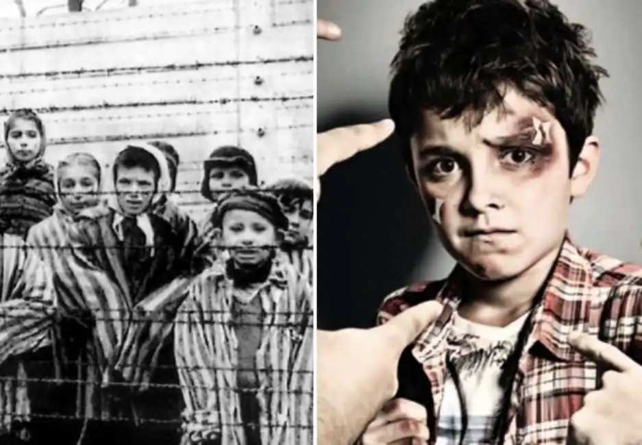 antisemitismo bambino bulli auschwitz olocausto