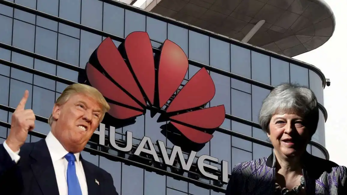 donald trump theresa may huawei