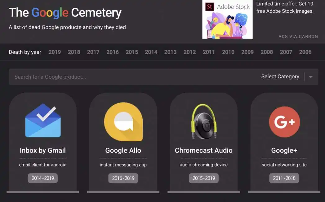 google cemetery cimitero google