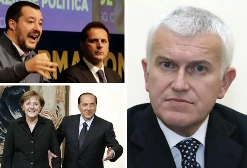 matteo salvini armando siri angela merkel silvio berlusconi maurizio belpietro