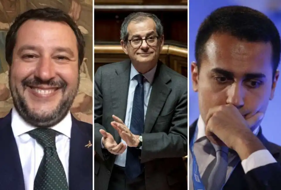 matteo salvini giovanni tria luigi di maio