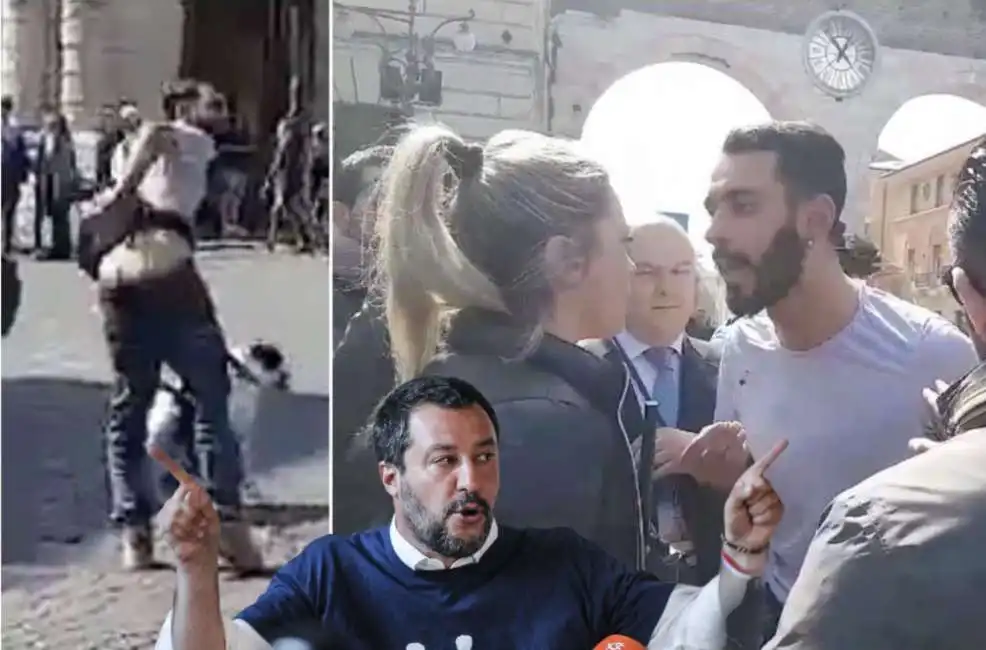 matteo salvini verona poliziotta fan