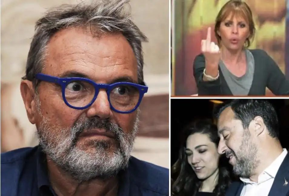 oliviero toscani alessandra mussolini matteo salvini francesca verdini