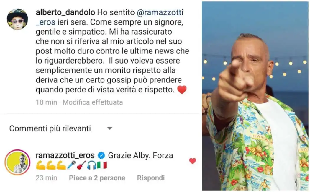 alberto dandolo eros ramazzotti