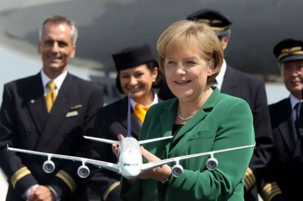 angela merkel lufthansa