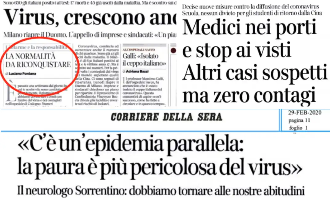 corriere della sera coronavirus