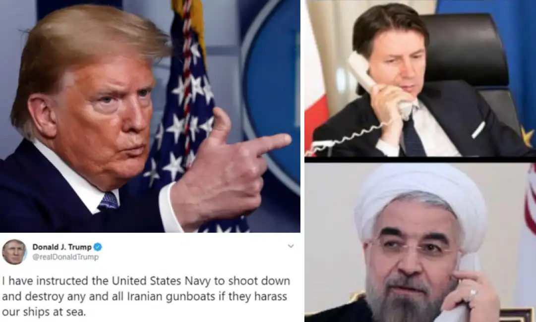 donald trump giuseppe conte hassan rohani iran 