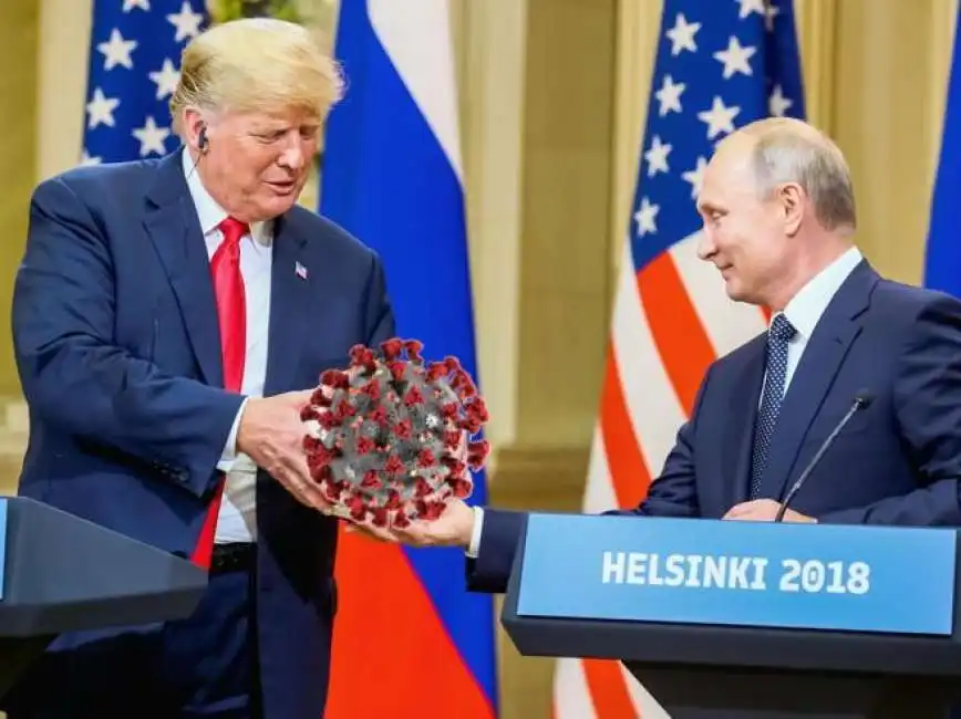 donald trump vladimir putin coronavirus