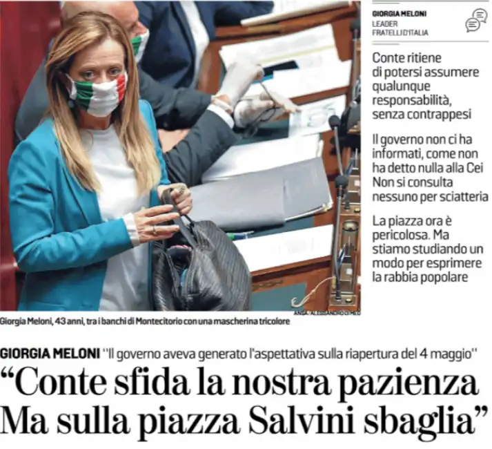 giorgia meloni la stampa