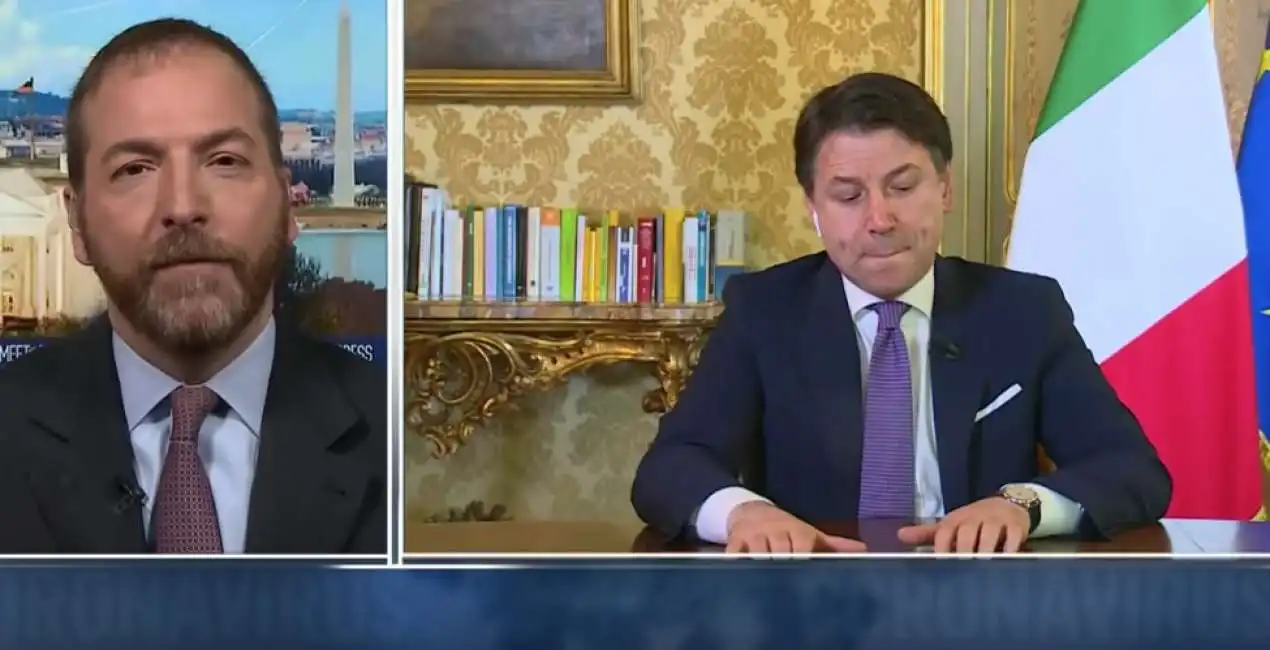 giuseppe conte intervistato da chuck todd di nbc