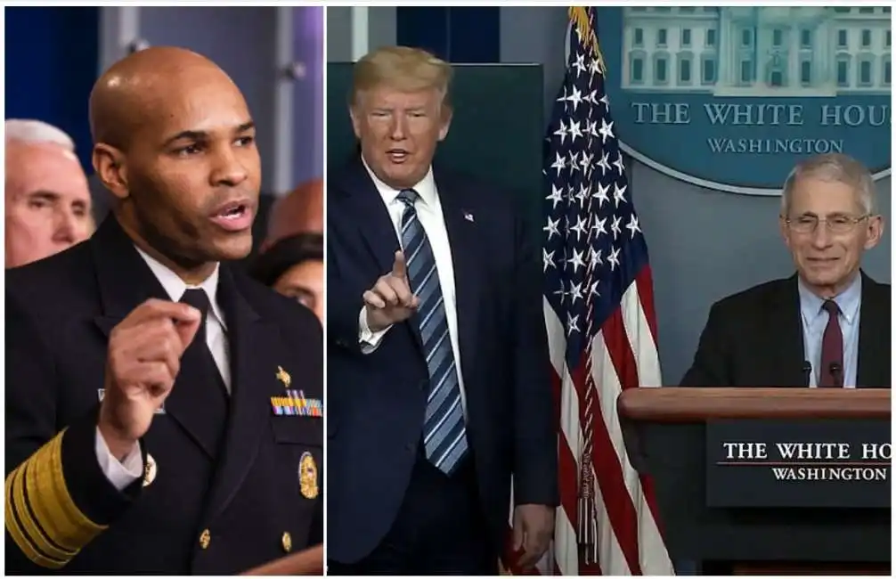 jerome adams, donald trump anthony fauci