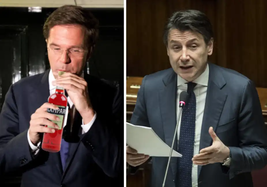 mark rutte campari giuseppe conte