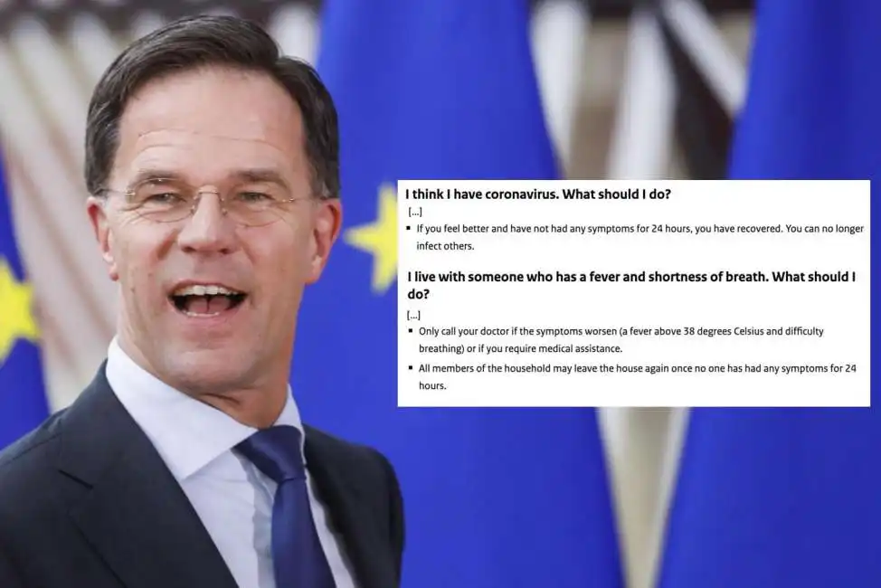 mark rutte coronavirus