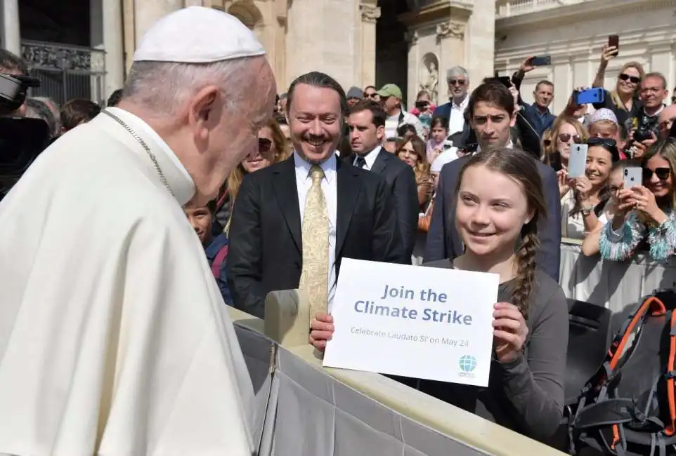 papa bergoglio greta thunberg