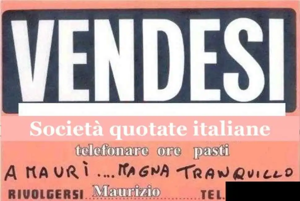 vendesi societa quotate italiane borsa italiana