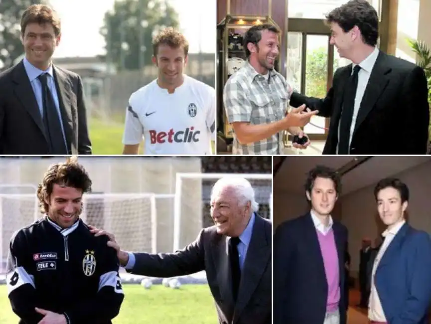 alessandro del piero andrea agnelli john elkann nasi