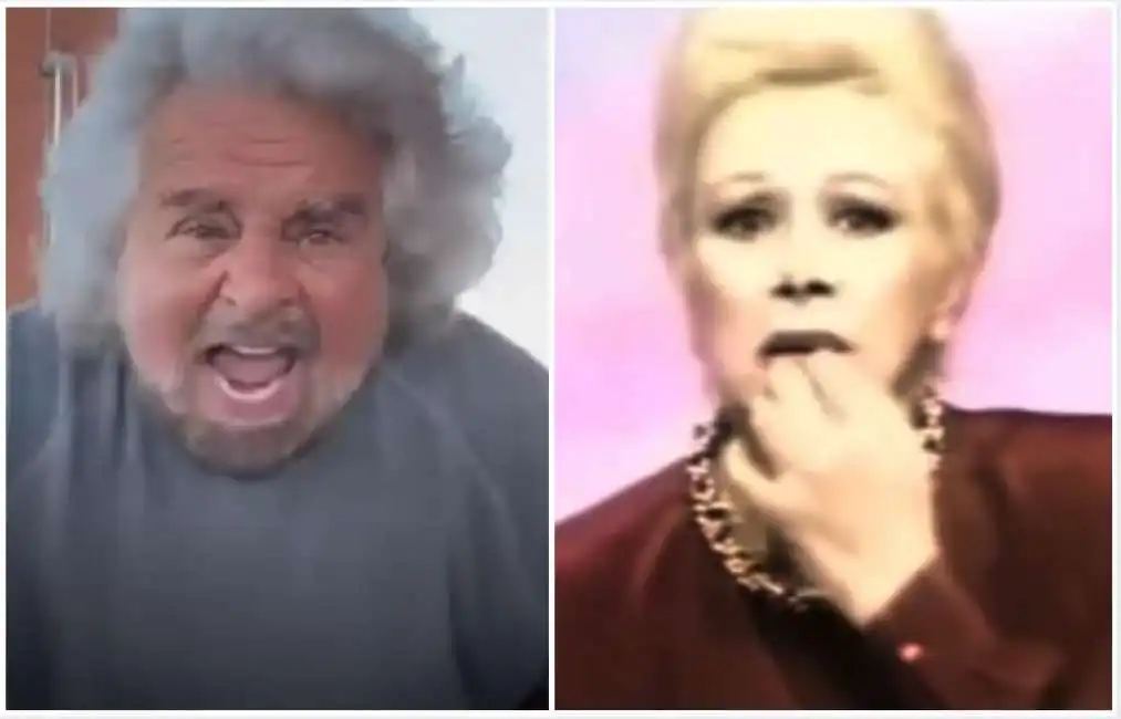 beppe grillo e sandra milo