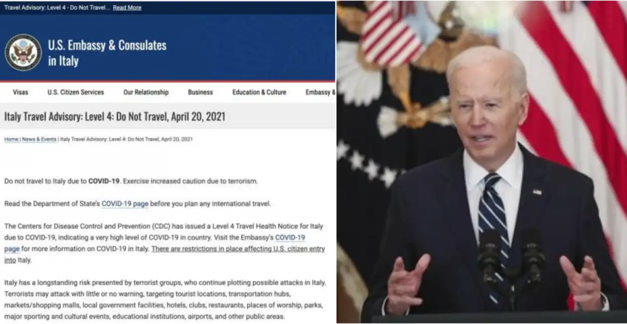 biden alert ambasciata americana