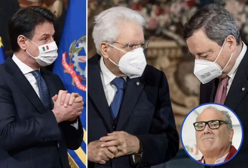 giuseppe conte mario draghi sergio mattarella goffredo bettini