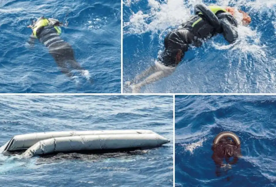 gommone migranti mediterraneo barca barcone morti mar naufragio