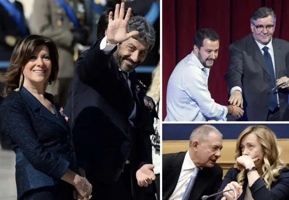 maria elisabetta alberti casellati roberto fico raffaele volpi giorgia meloni matteo salvini adolfo urso