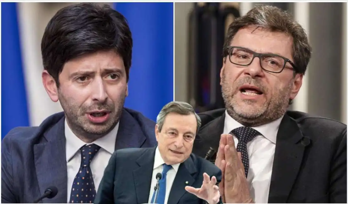 roberto speranza mario draghi giancarlo giorgetti