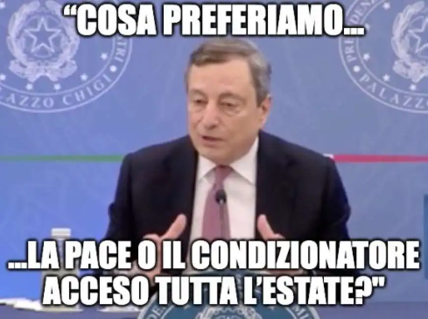 draghi pace condizionatore