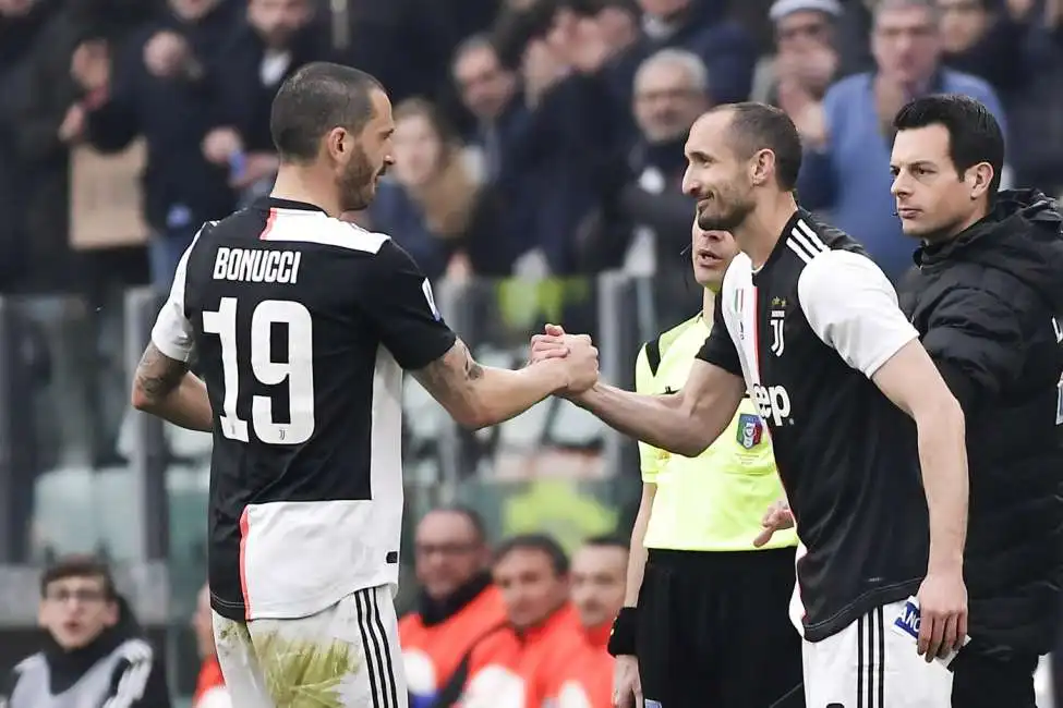 giorgio chiellini e leonardo bonucci nel 2020