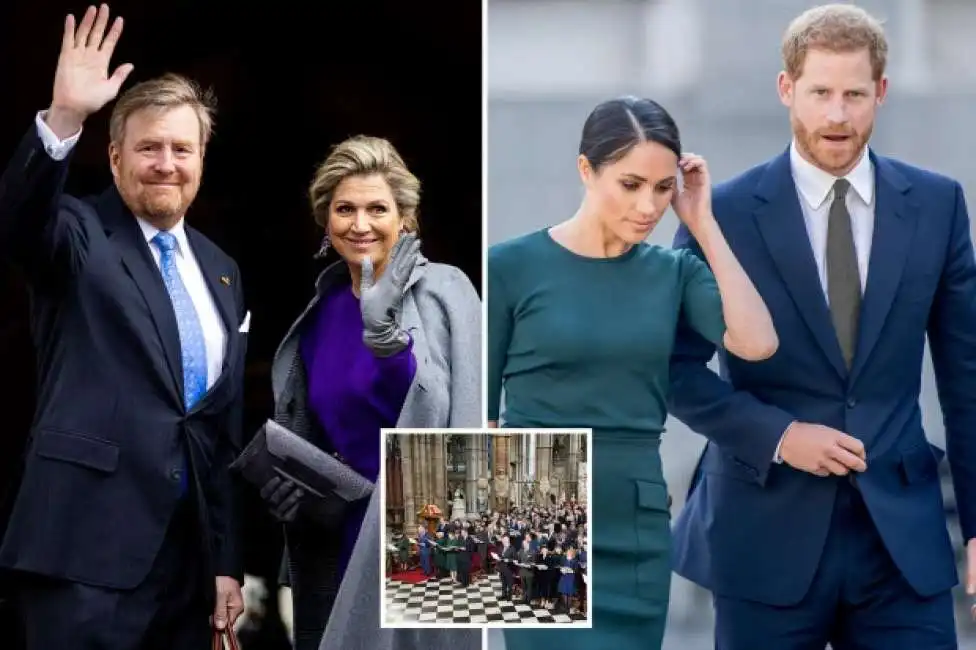 harry e meghan re gugliemo regina maxima paesi bassi