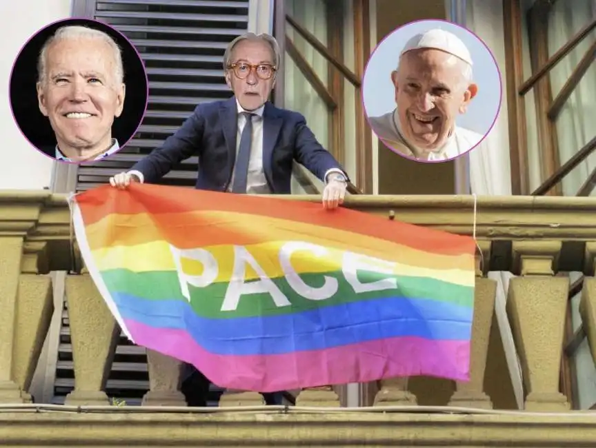 joe biden vittorio feltri papa francesco bergoglio 