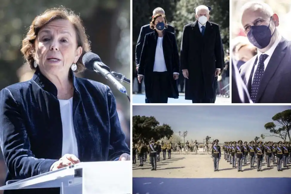 luciana lamorgese sergio mattarella 170esimo anniversario polizia di stato 