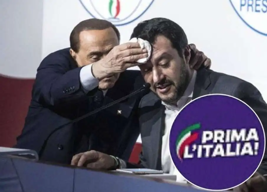 silvio berlusconi matteo salvini prima l'italia litalia l italia