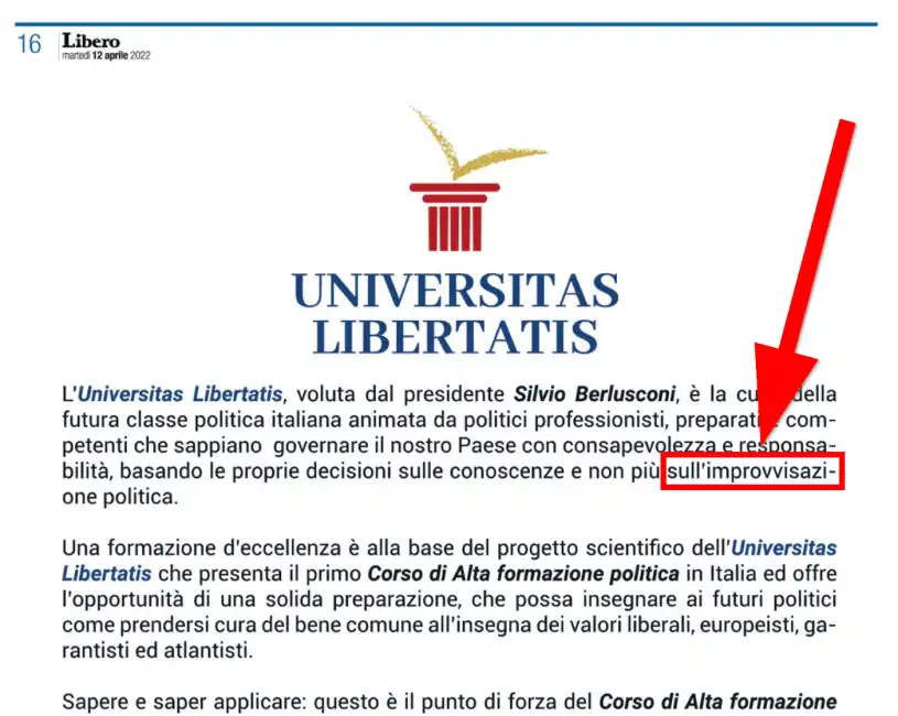 suddivisione sillabica dell'universita universita di berlusconi 