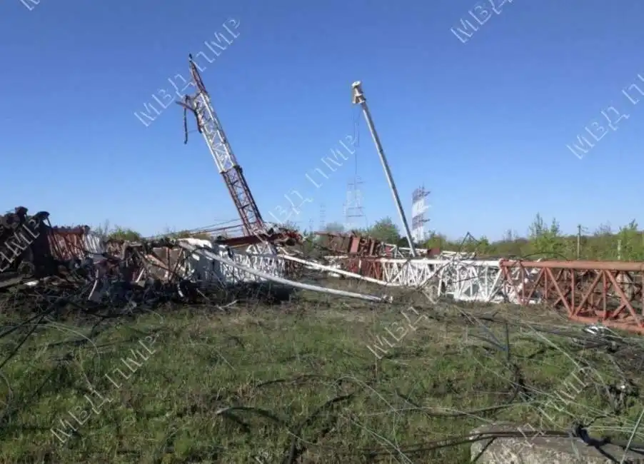 torre radio russa saltata in aria in transnistria